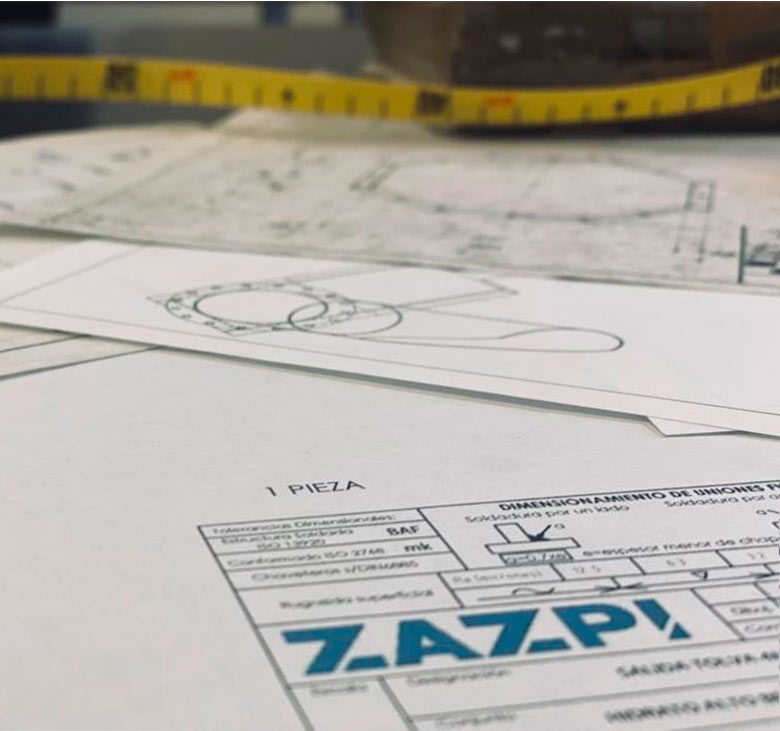 Fabricación de estructuras bajo plano